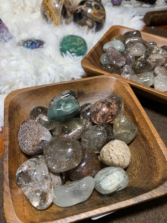 Lodalite - Garden Quartz pocket stones