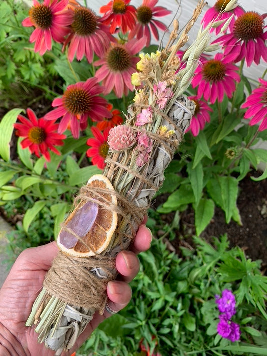 Amethyst White Sage Bundle