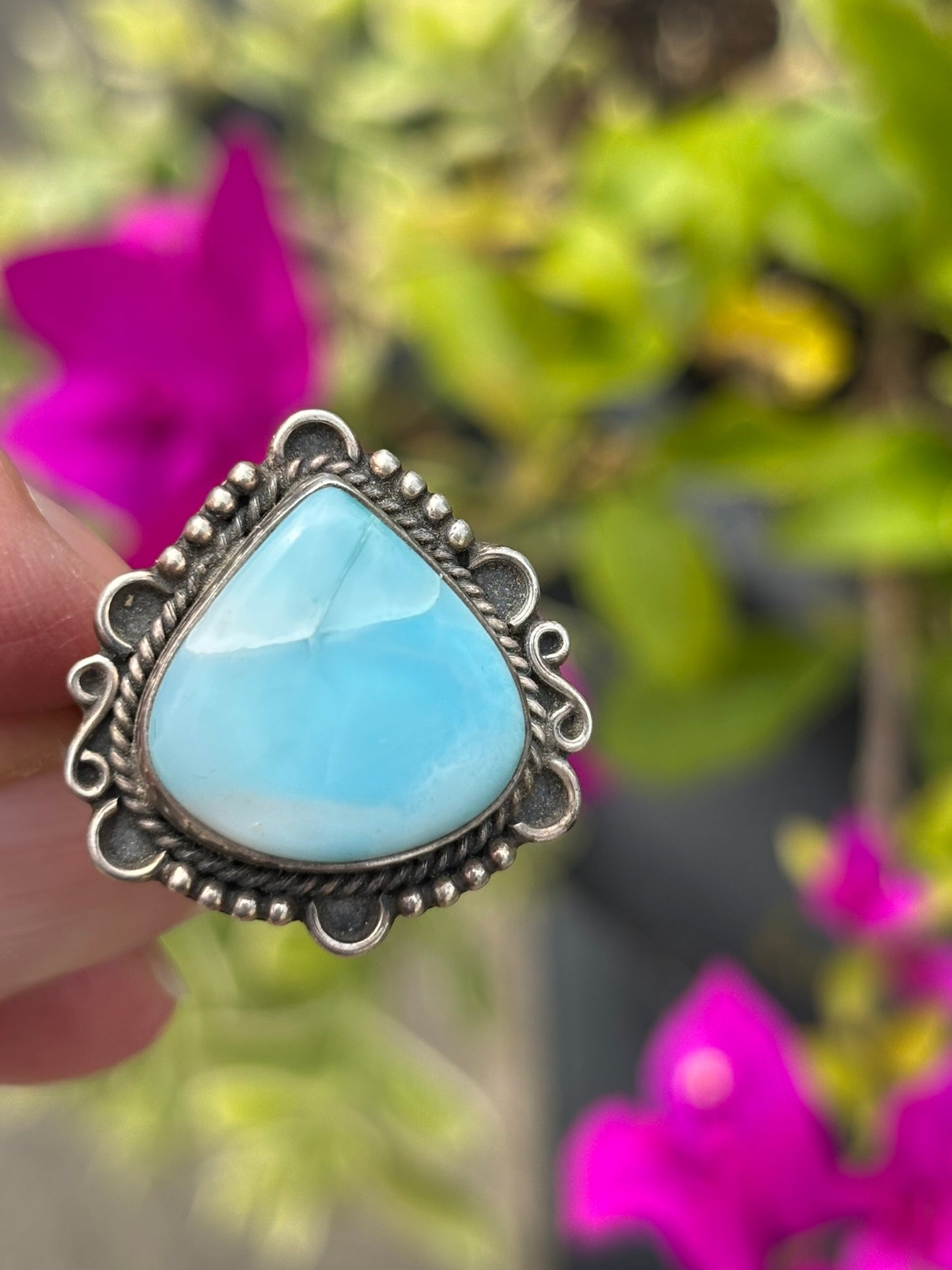 Larimar Ring Size 8