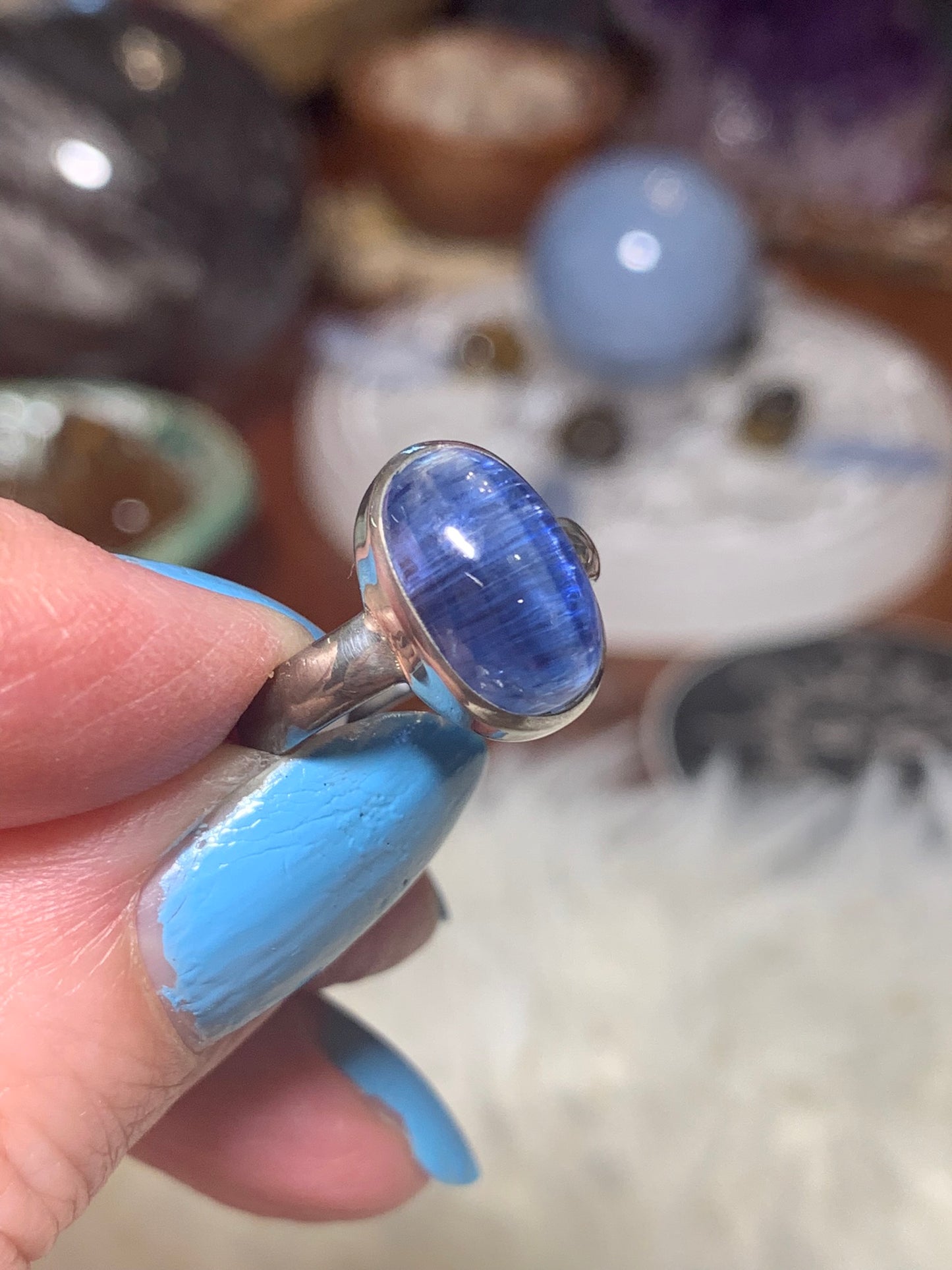 Blue Kyanite Ring size 6