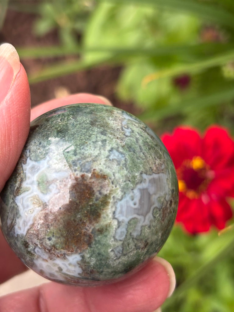 Moss Agate - Sphere