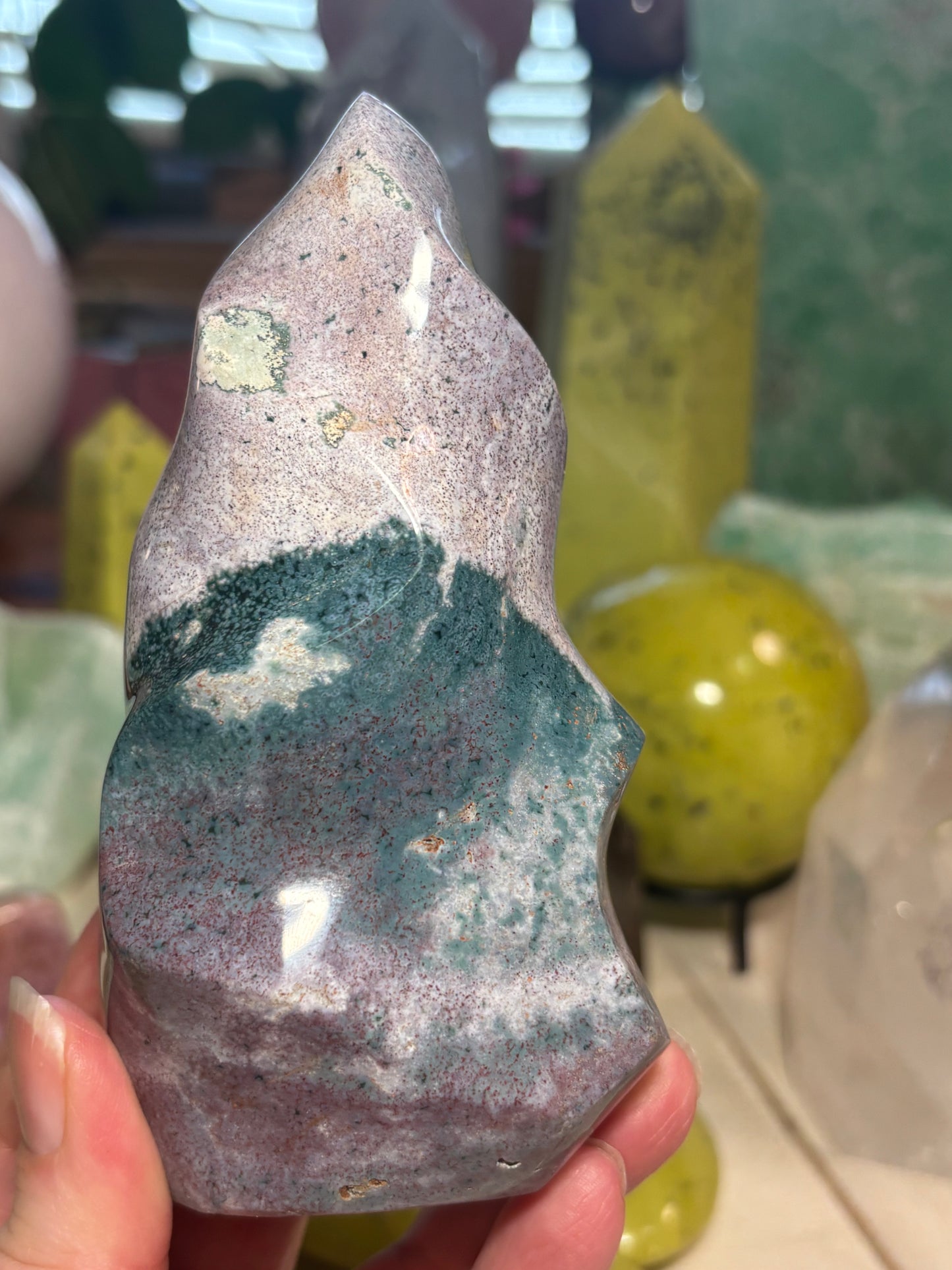 Sea Jasper - Flame - Madagascar