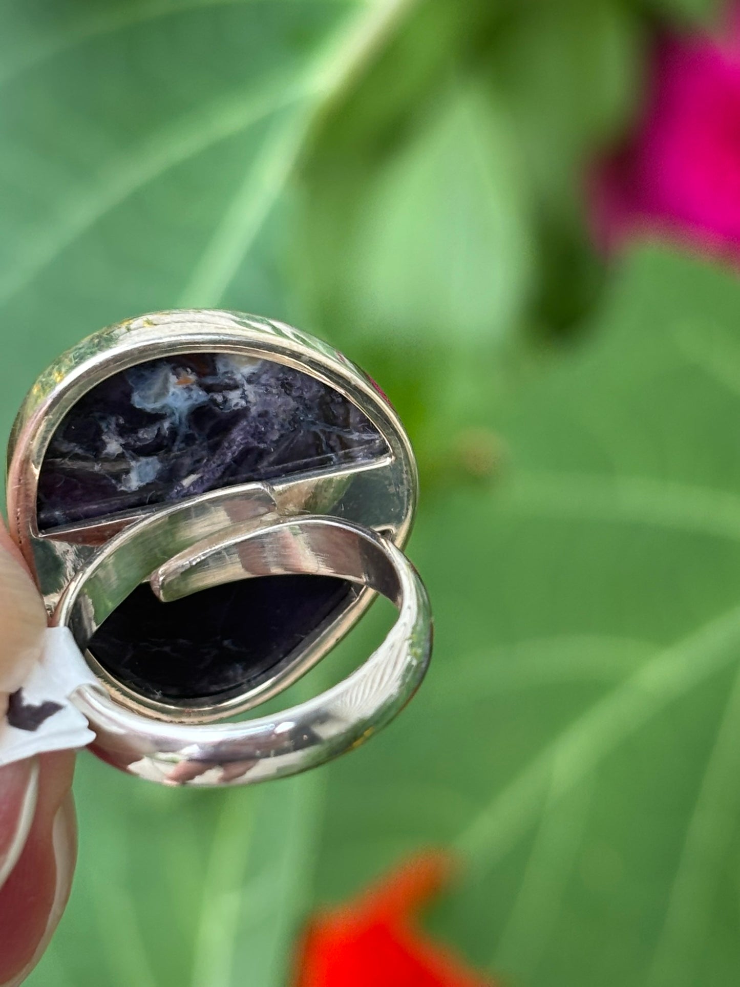 Tiffany Stone Ring Size 7 Adjustable