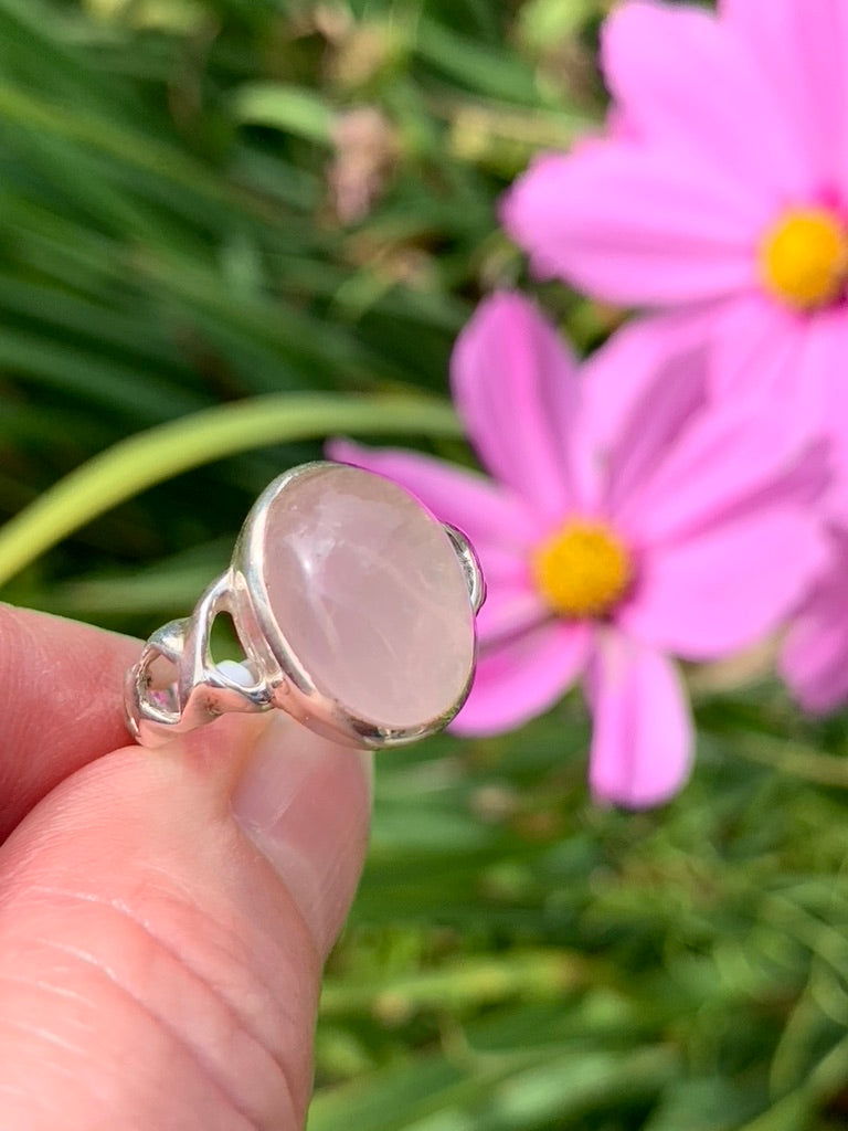 Rose Quartz Ring size 8