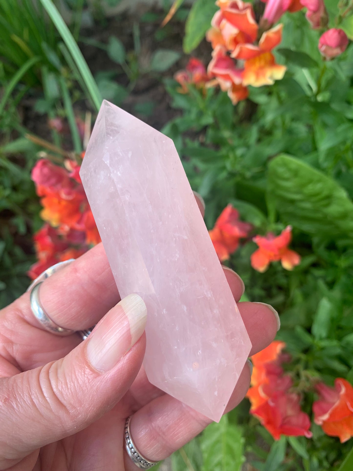 Rose Quartz Double Terminated Wand