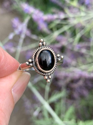 Black Onyx Ring size 7