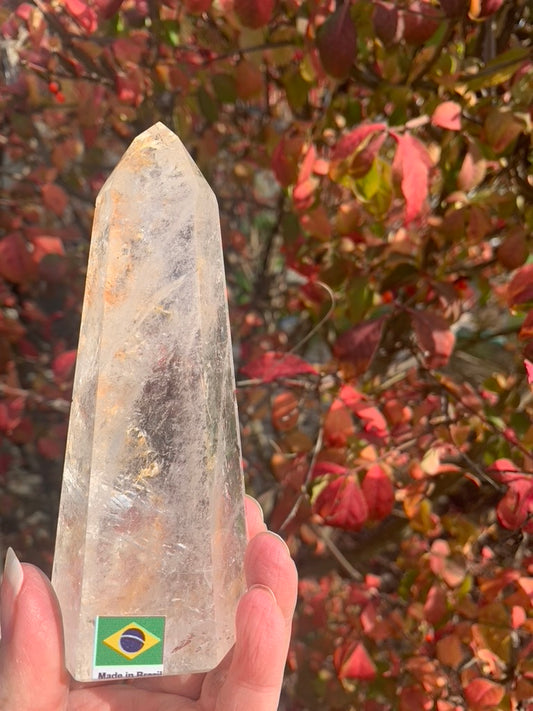 Clear Quartz with Iron Inclusions