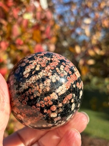 Fireworks Obsidian sphere