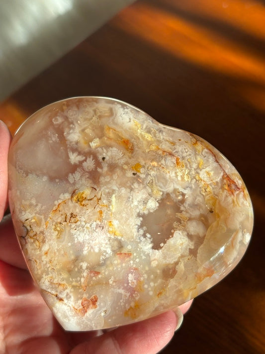 Flower Agate - Heart | Madagascar