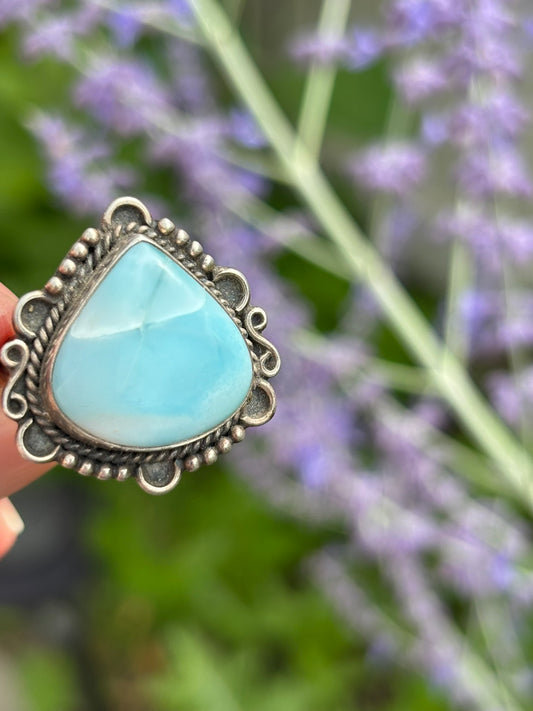 Larimar Ring Size 8