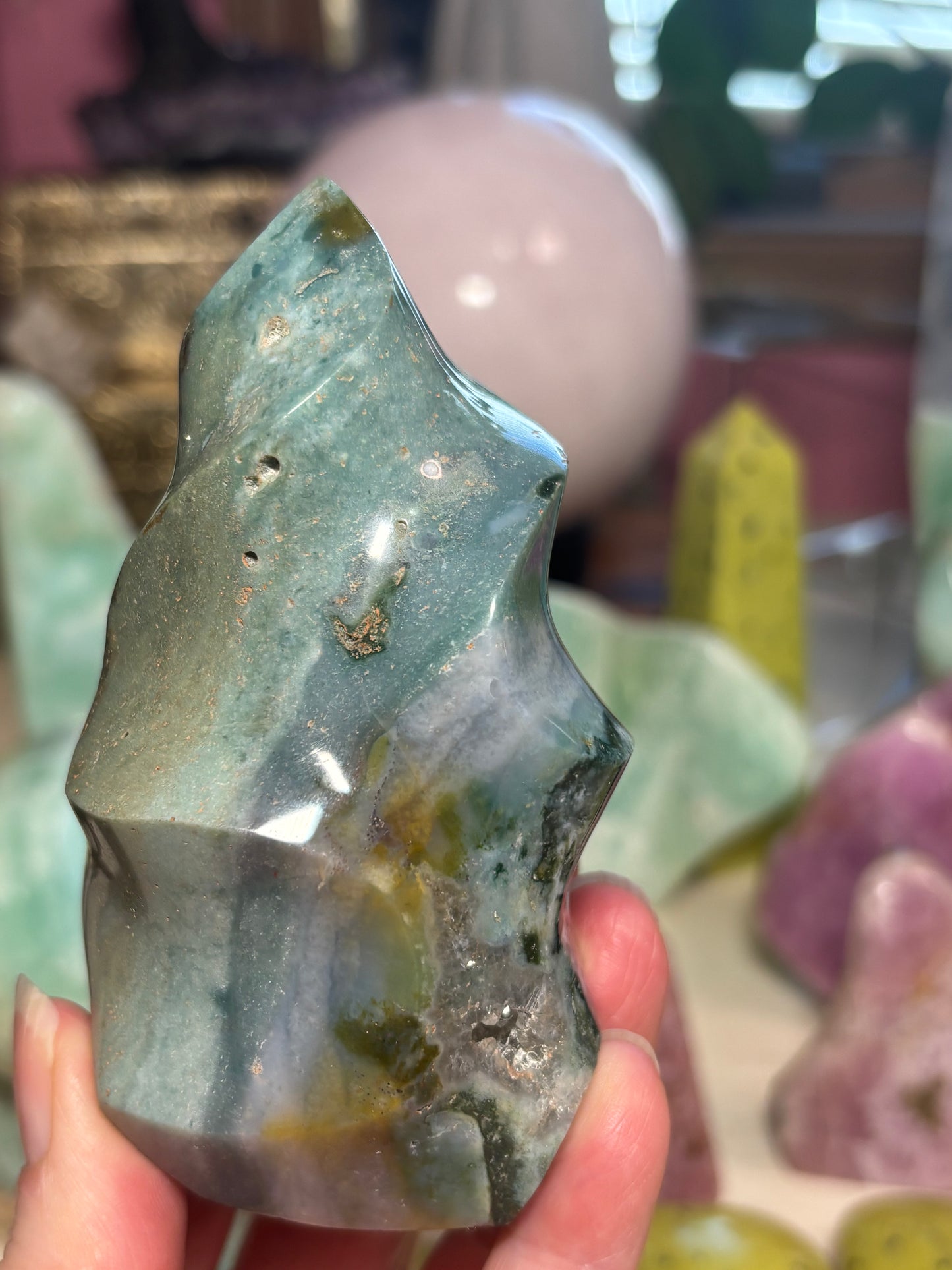 Sea Jasper - Flame - Madagascar