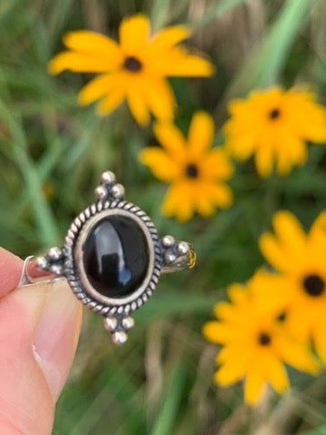 Black Onyx Ring size 7