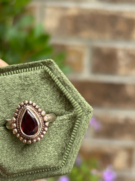 Garnet Ring size 6