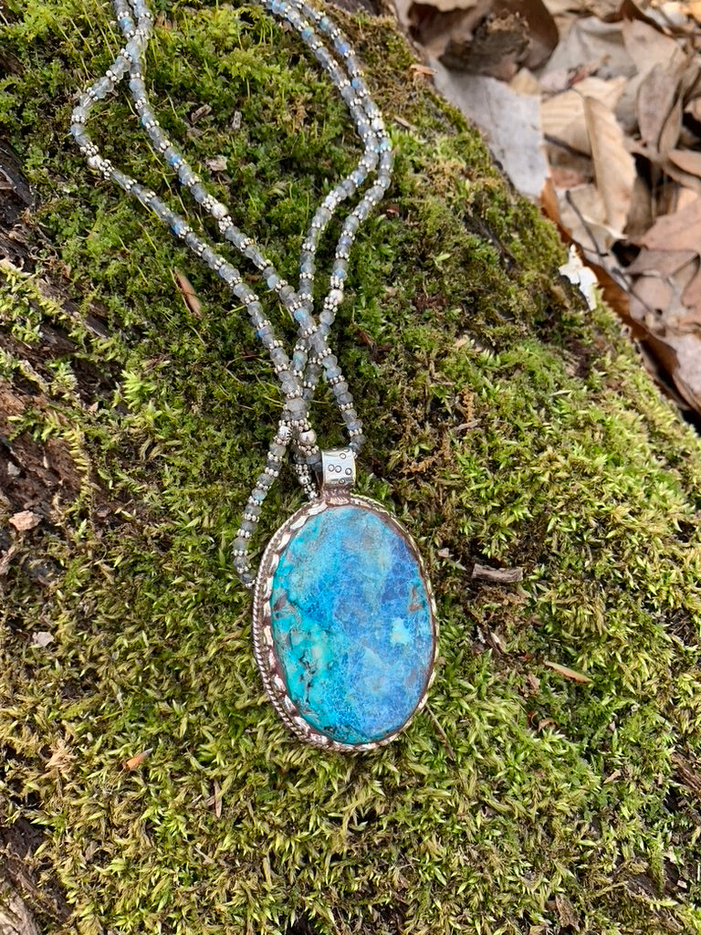 Labradorite beaded necklace - PENDANT NOT INCLUDED