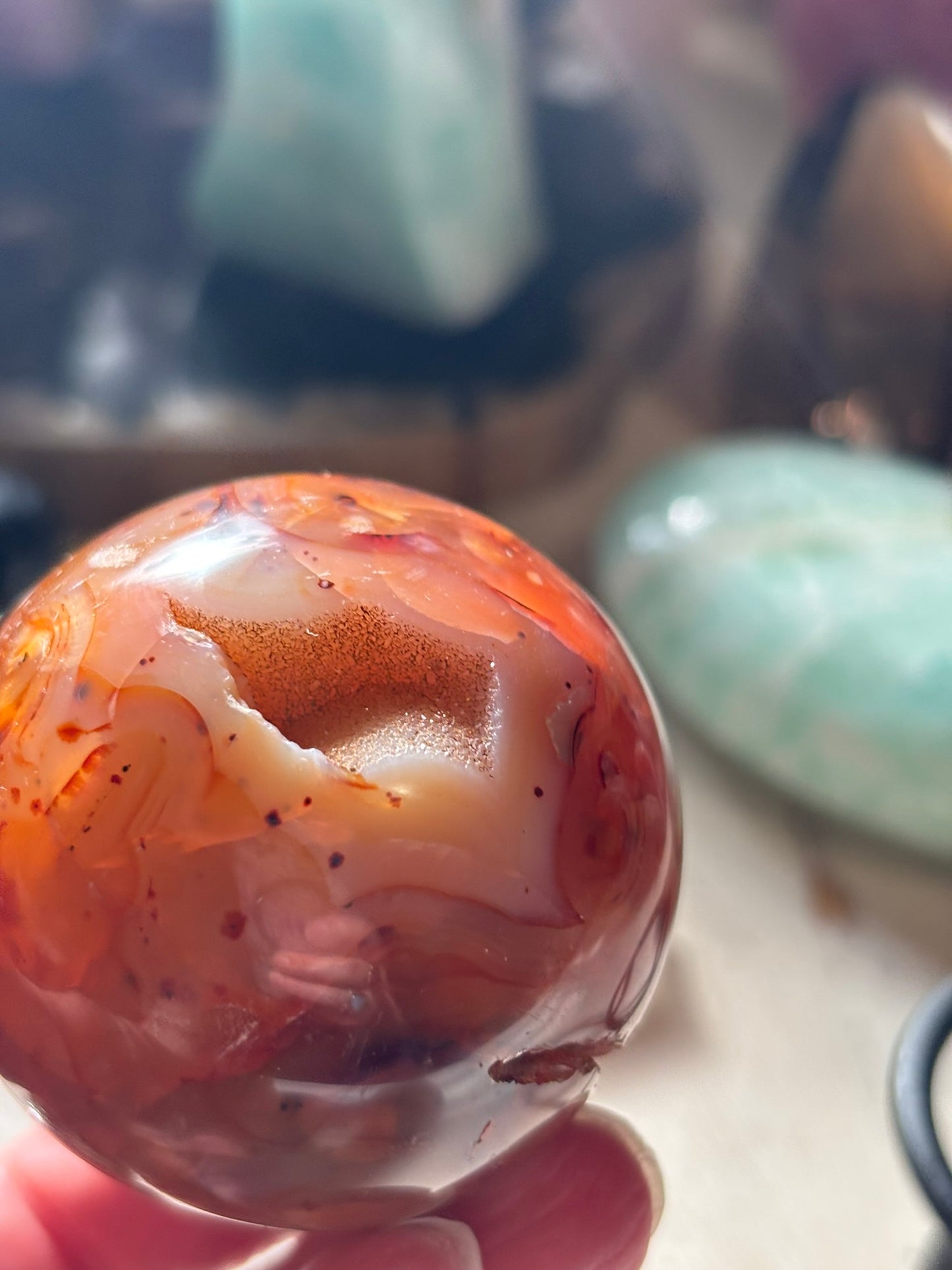 Carnelian Sphere - Madagascar - 52 mm