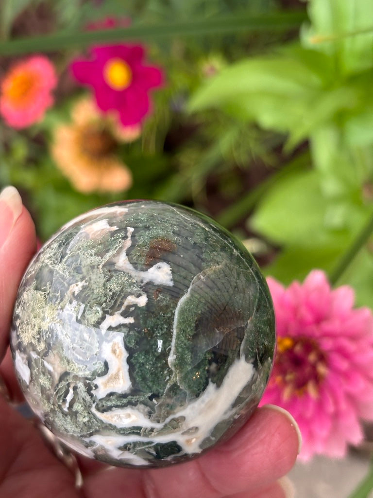 Moss Agate - Sphere