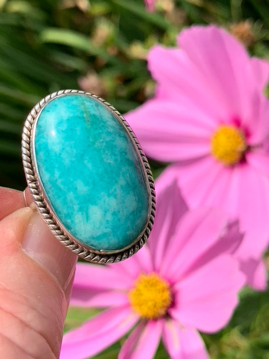 Amazonite Ring size 8.5