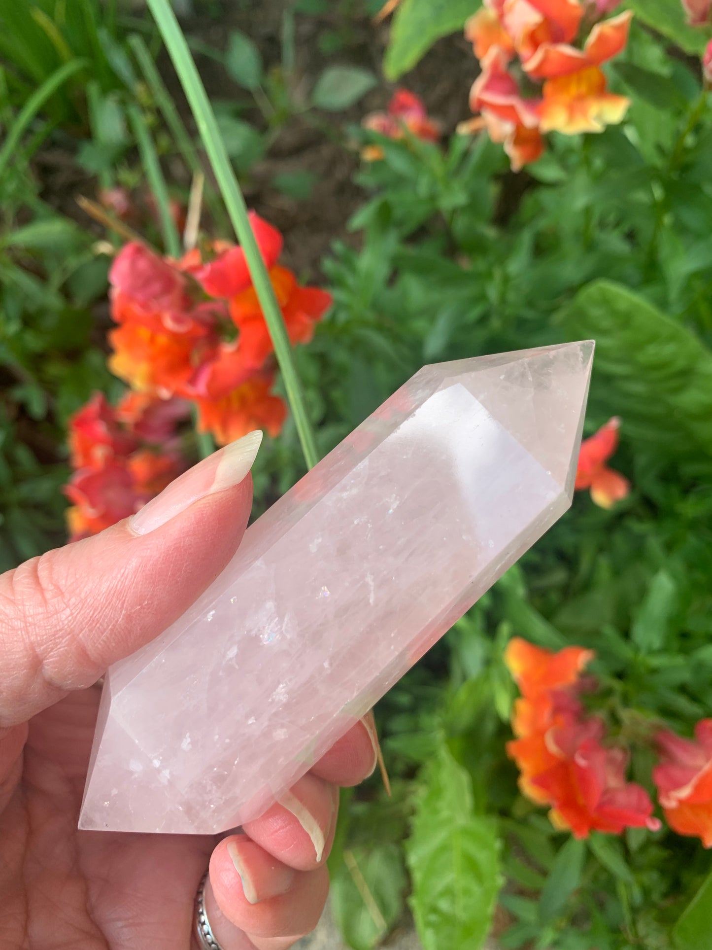 Rose Quartz Double Terminated Wand