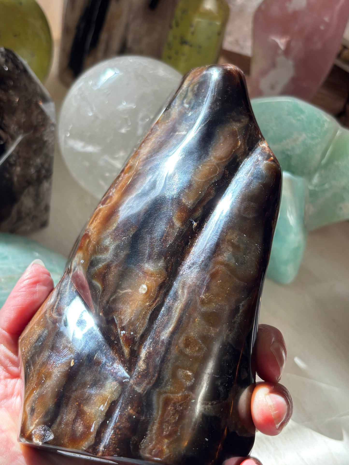 Chocolate Calcite - Free Form | Pakistan