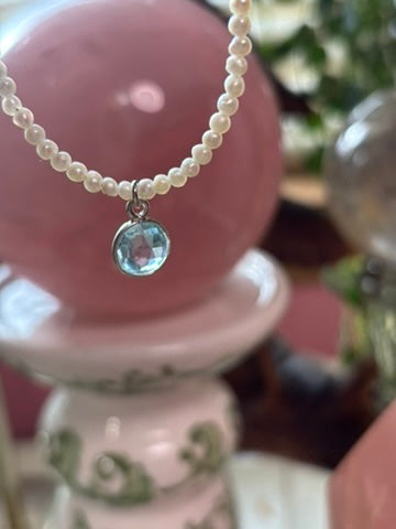 Waters Edge — Freshwater Pearl & Blue Topaz