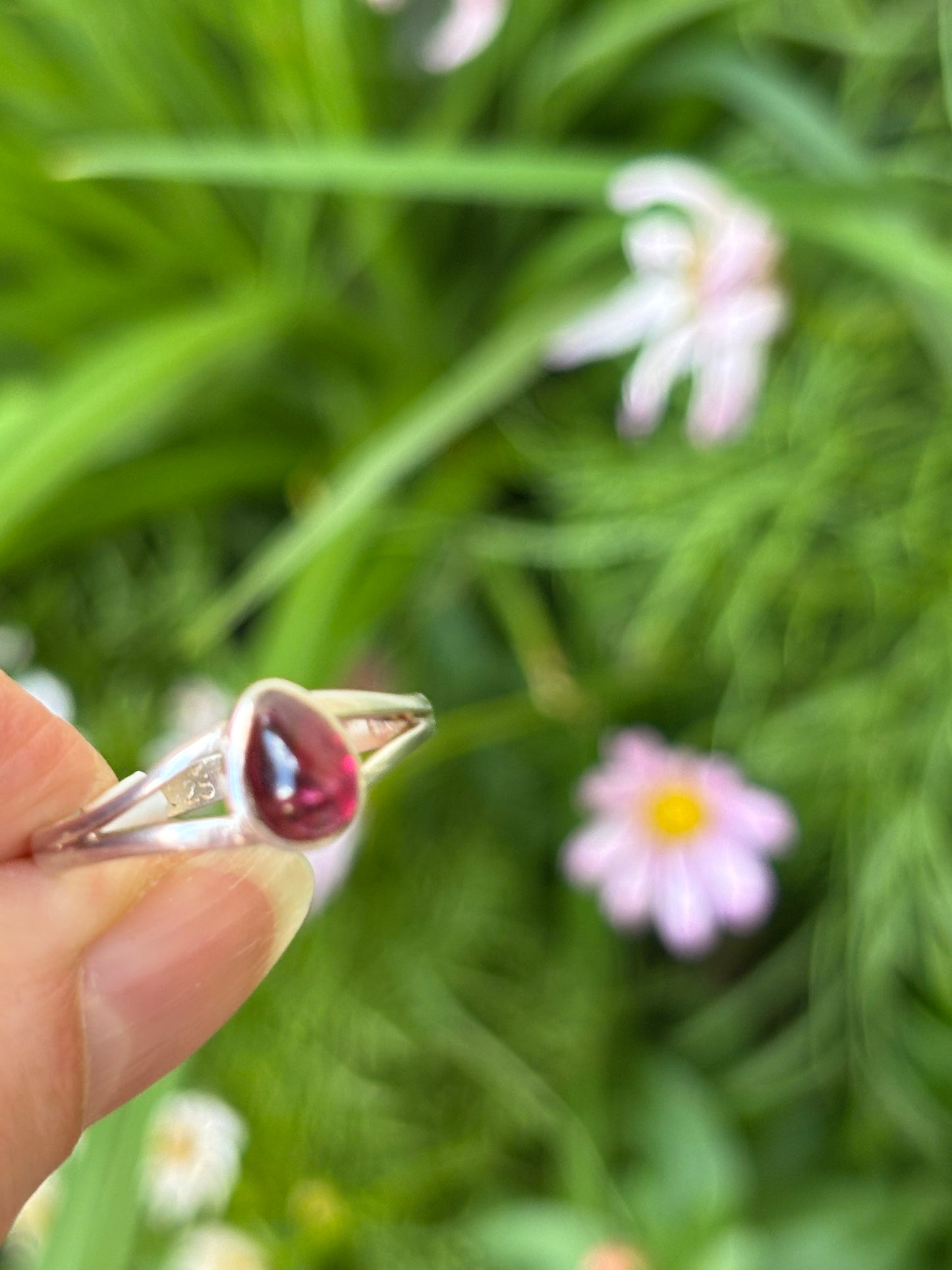 Pink Tourmaline Ring size 8.5
