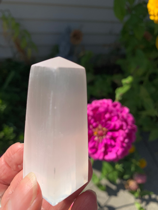 Selenite Obelisk