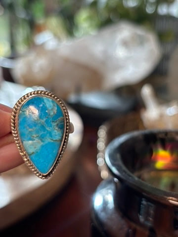 Turquoise Ring size 9