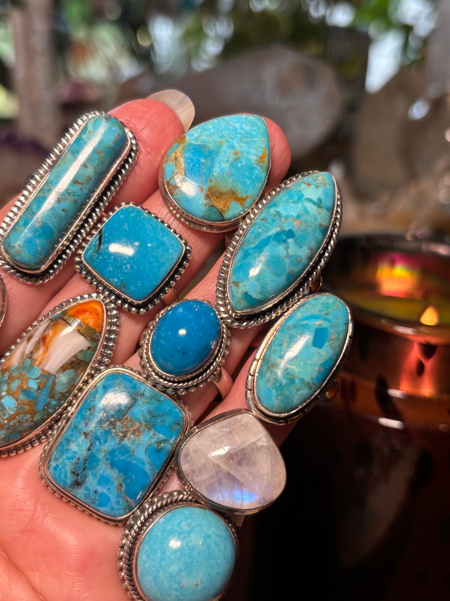 Lila Turquoise Rings