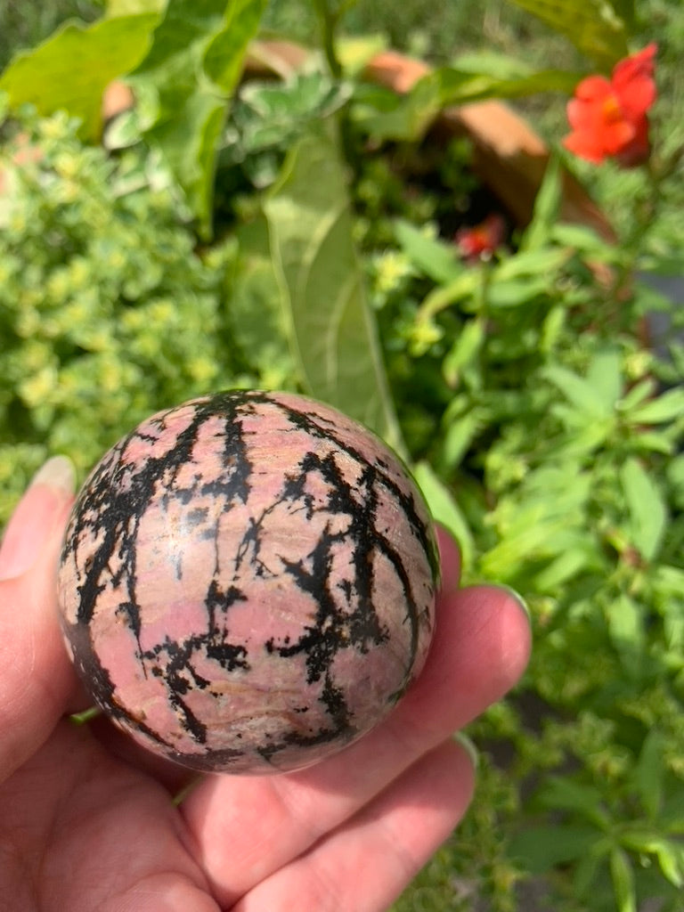 Rhodonite Sphere