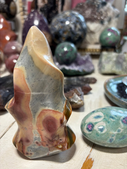 Polychrome Jasper Flame | Madagascar