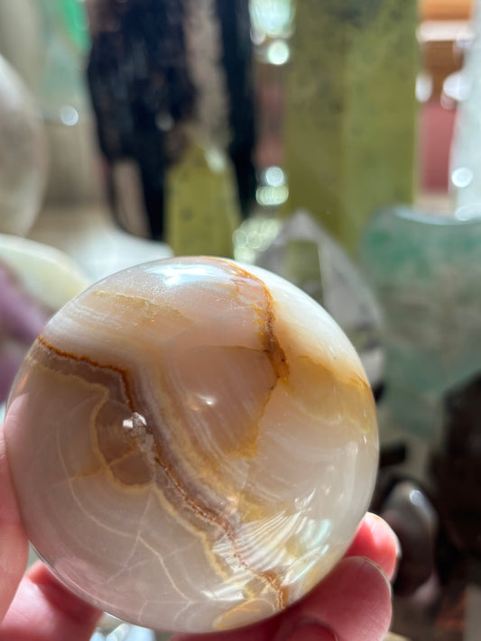 Watermelon Calcite - Sphere - Pakistan