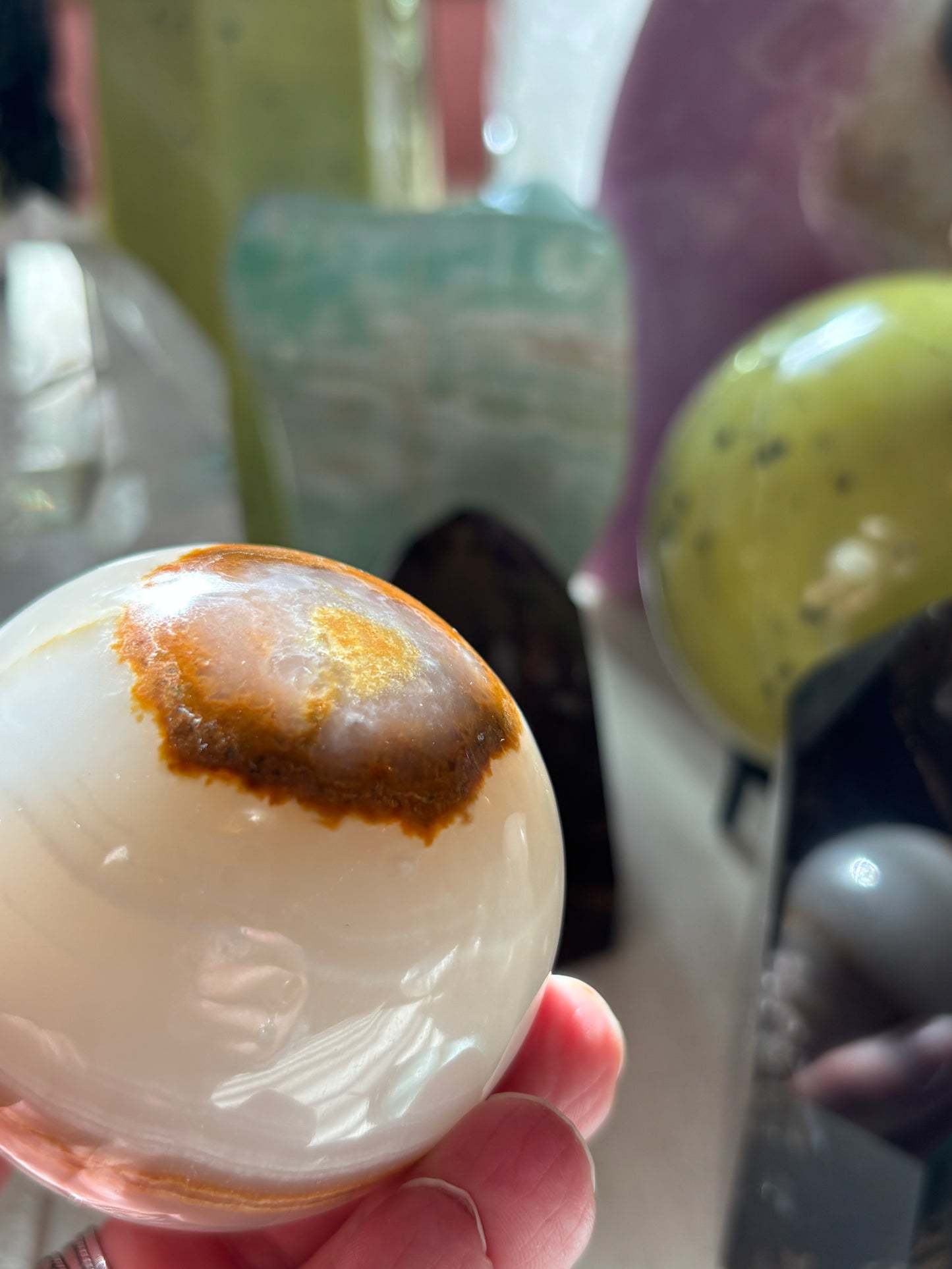 Watermelon Calcite - Sphere - Pakistan