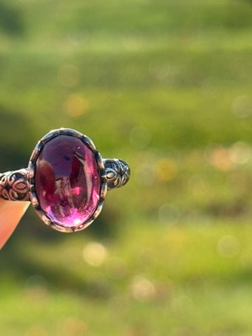 Rhodolite Garnet Ring size 8.5