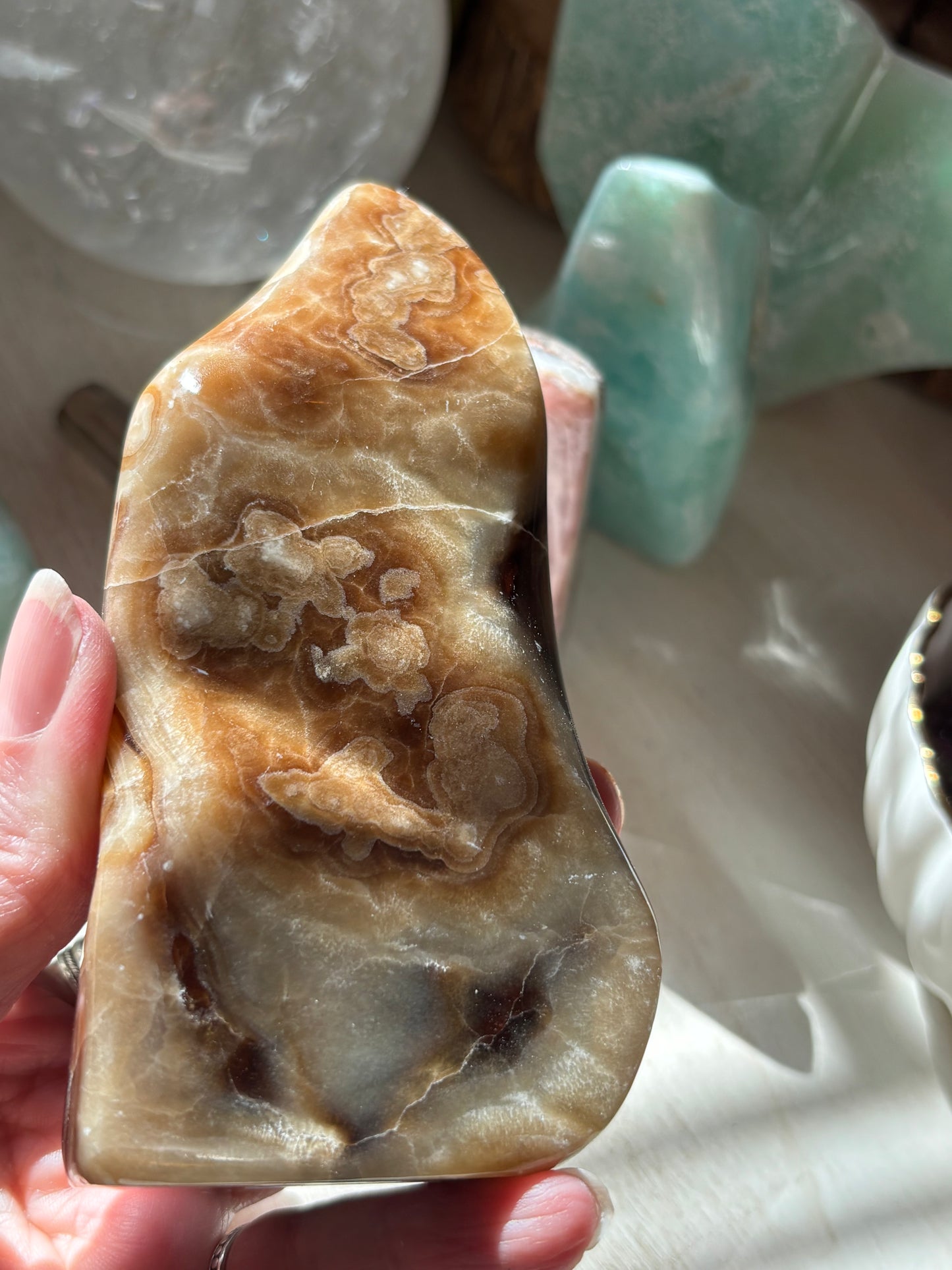 Chocolate Calcite - Free Form | Pakistan