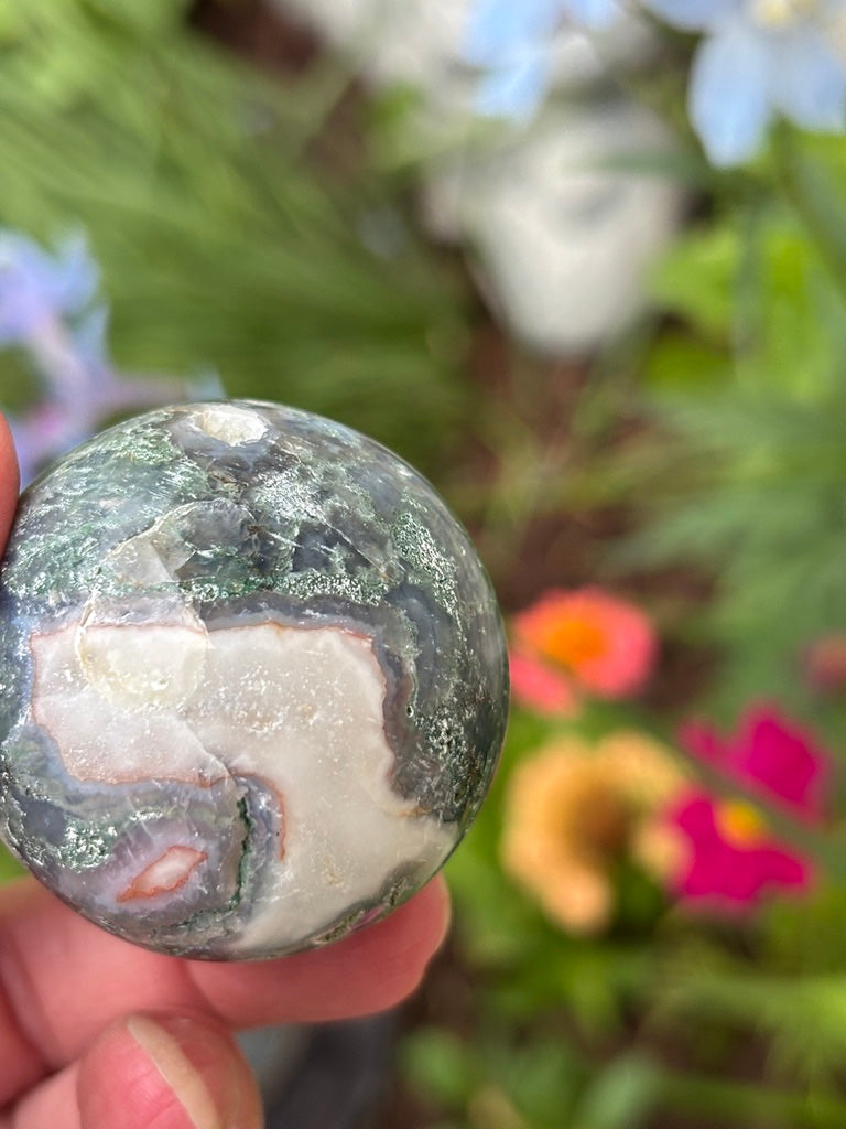 Moss Agate - Sphere