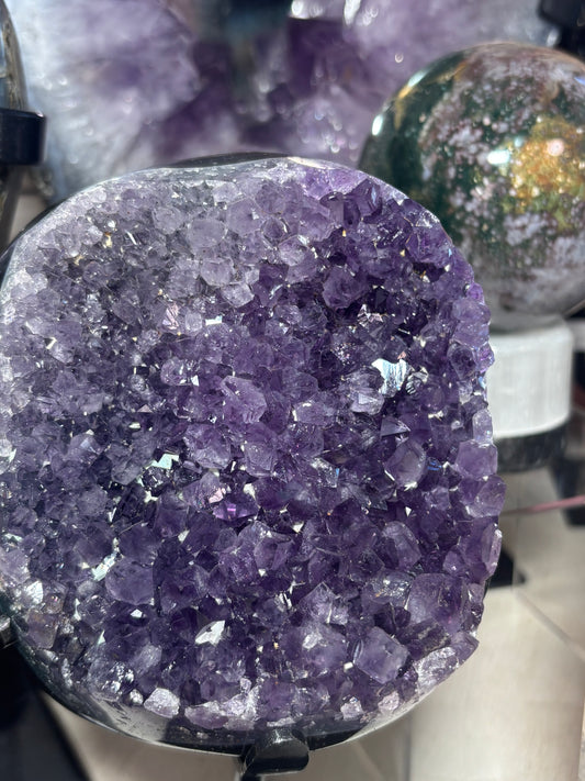 Amethyst Cluster on stand - Brazil