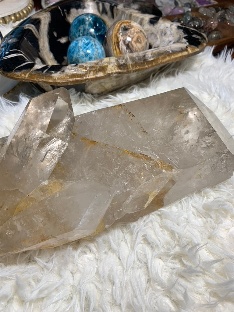 Smokey Lemurian Quartz Point