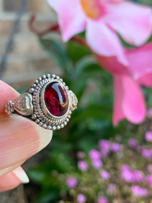 Garnet Ring size 4