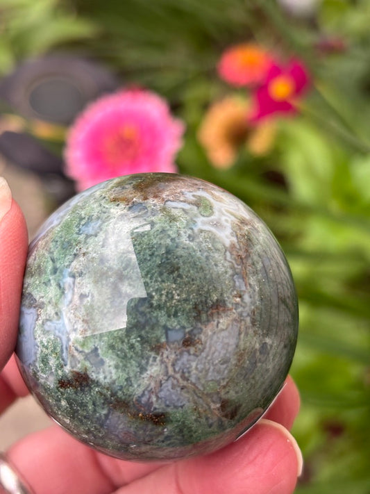 Moss Agate - Sphere