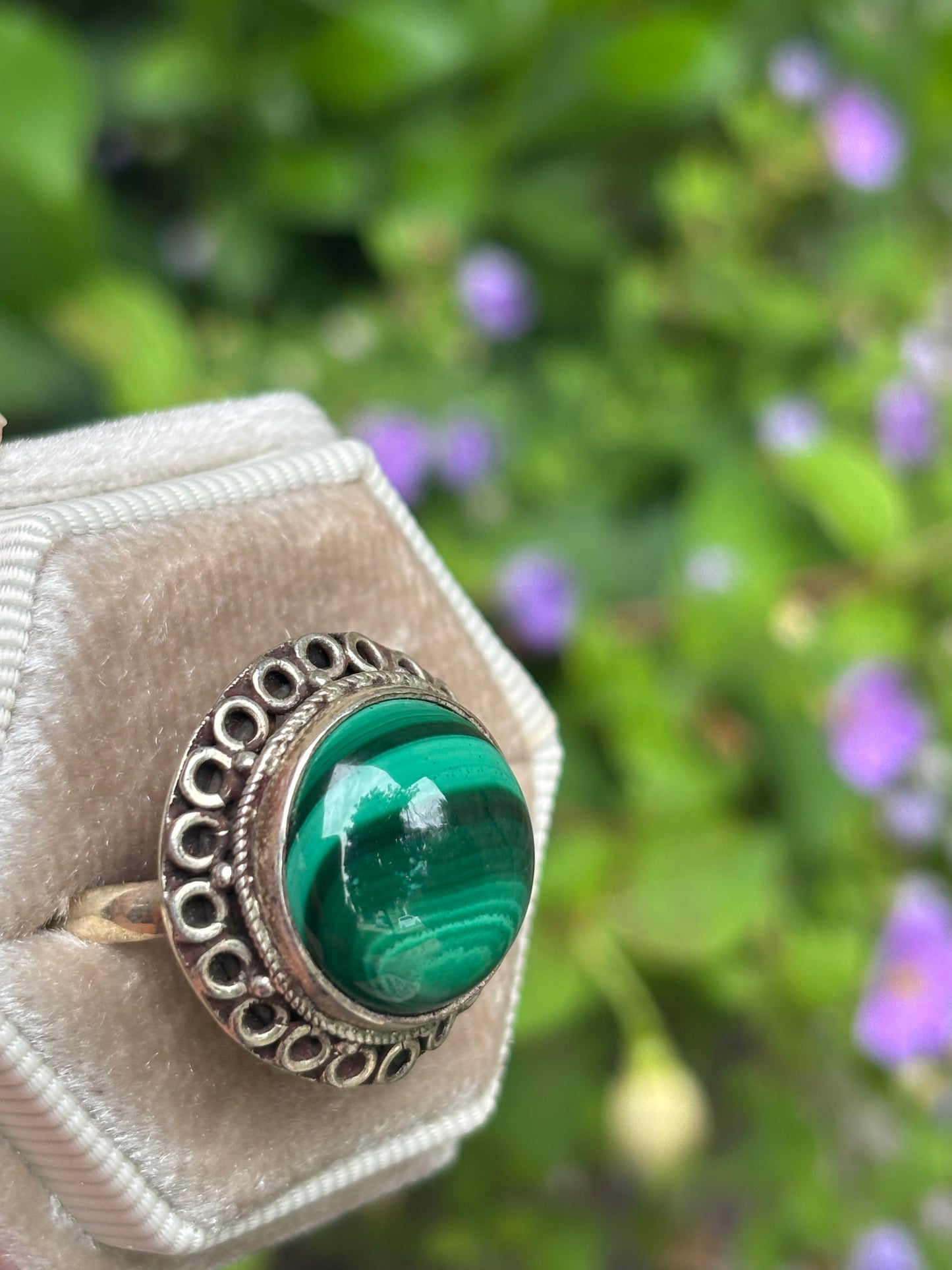 Malachite Ring size 10.5 - Nepal