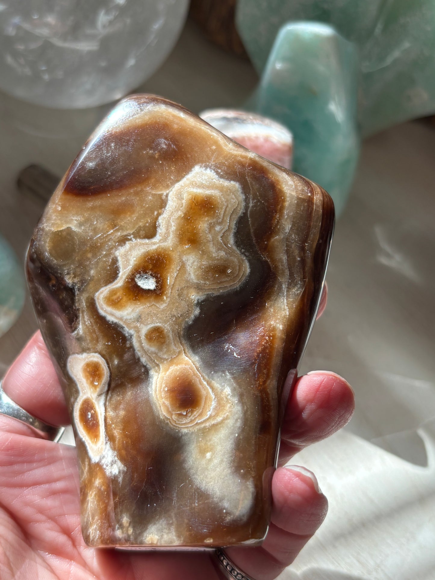 Chocolate Calcite - Free Form | Pakistan