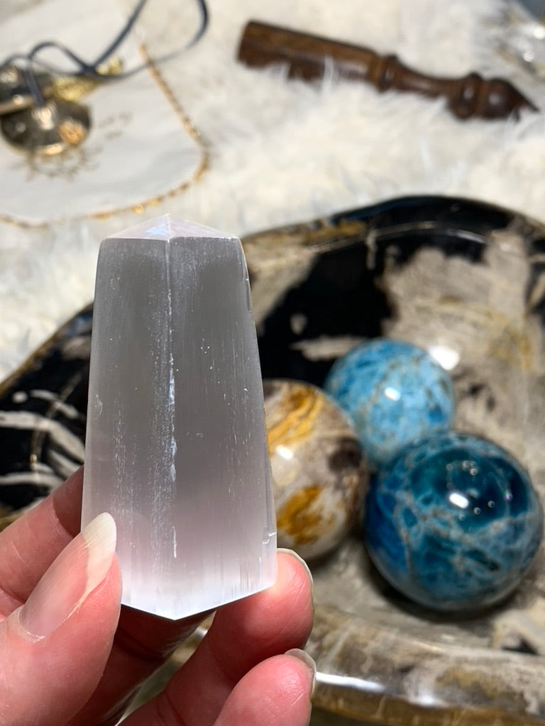 Selenite Obelisk