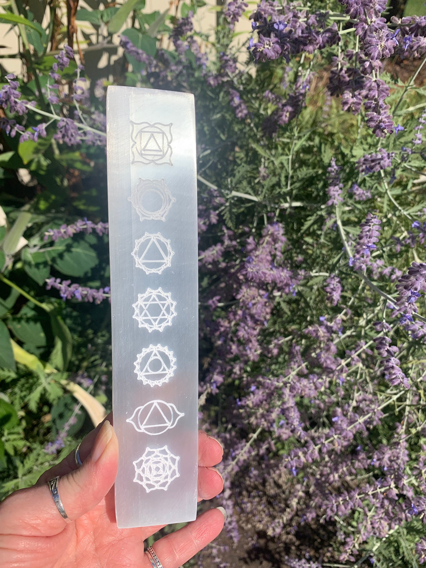 Selenite Chakra Charging Plate