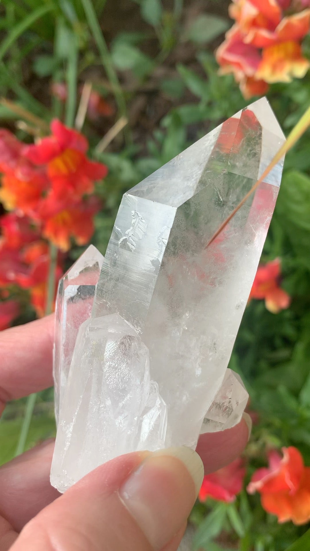 Rainbow Quartz Cluster