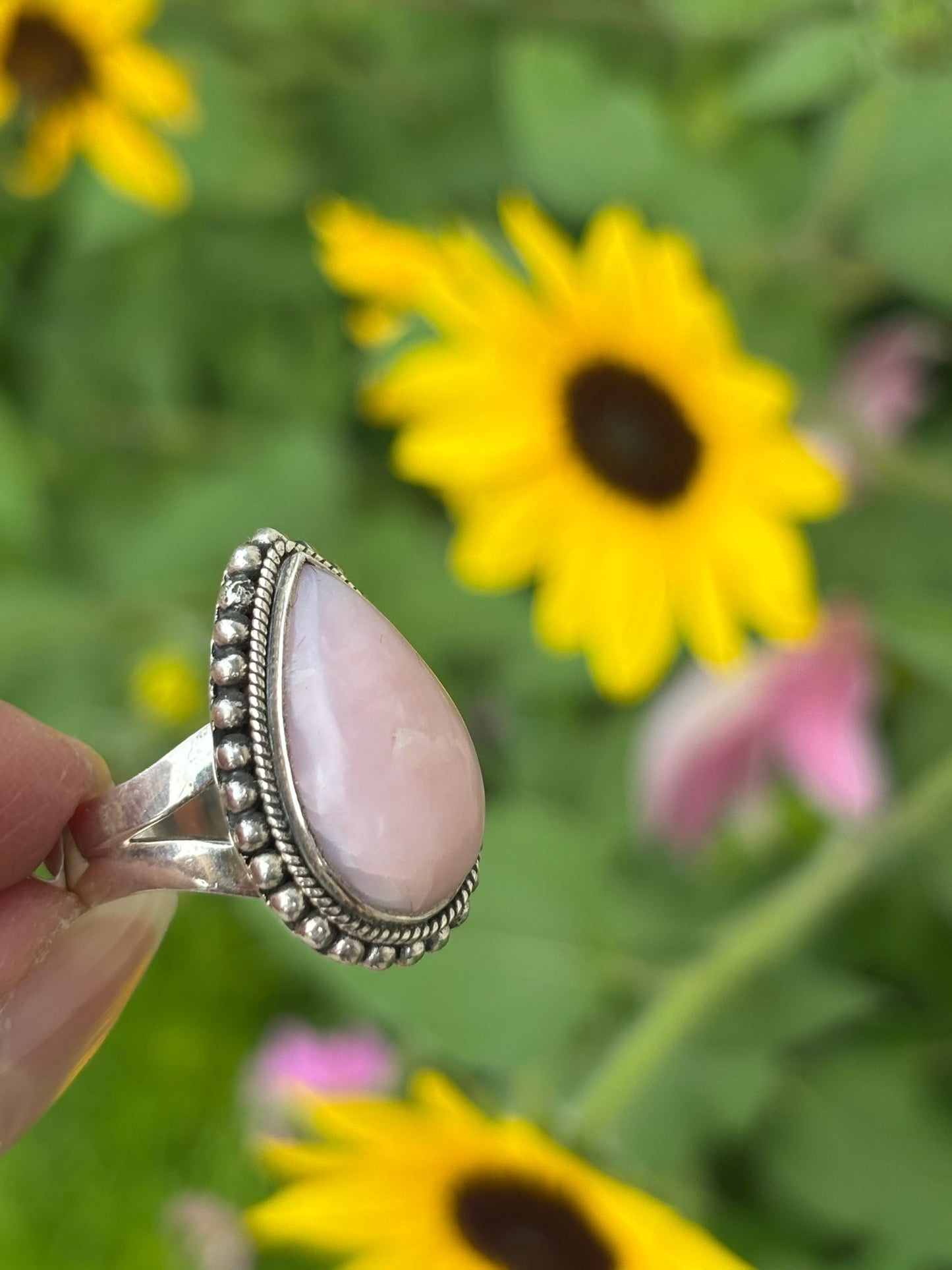 Pink Opal Ring size 7