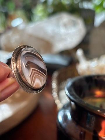 Agate Ring size 5
