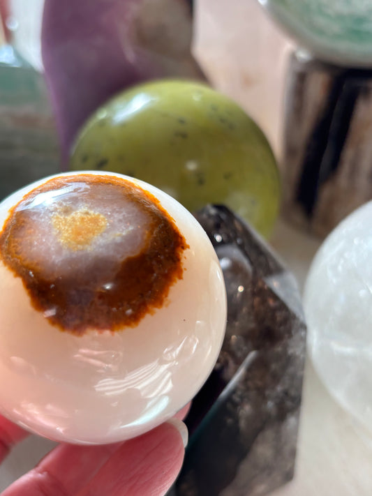 Watermelon Calcite - Sphere - Pakistan