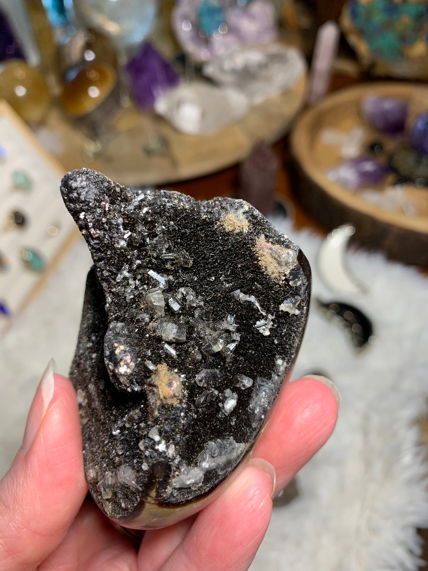 Septarian Druzy Dragon Egg - Madagascar