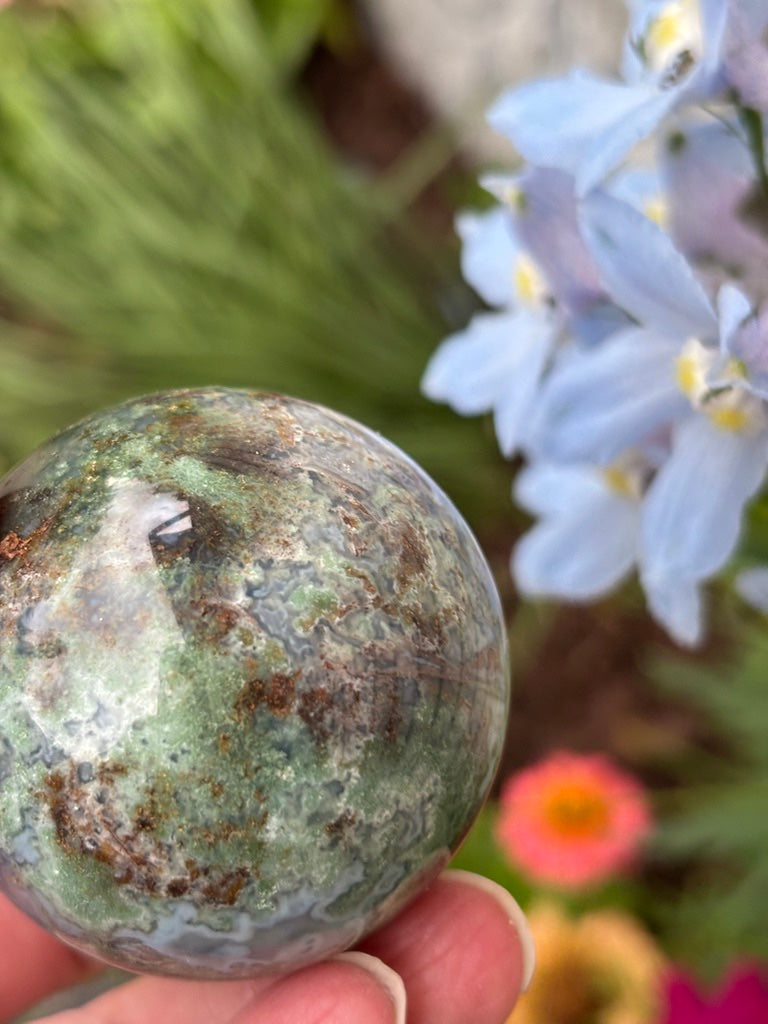 Moss Agate - Sphere