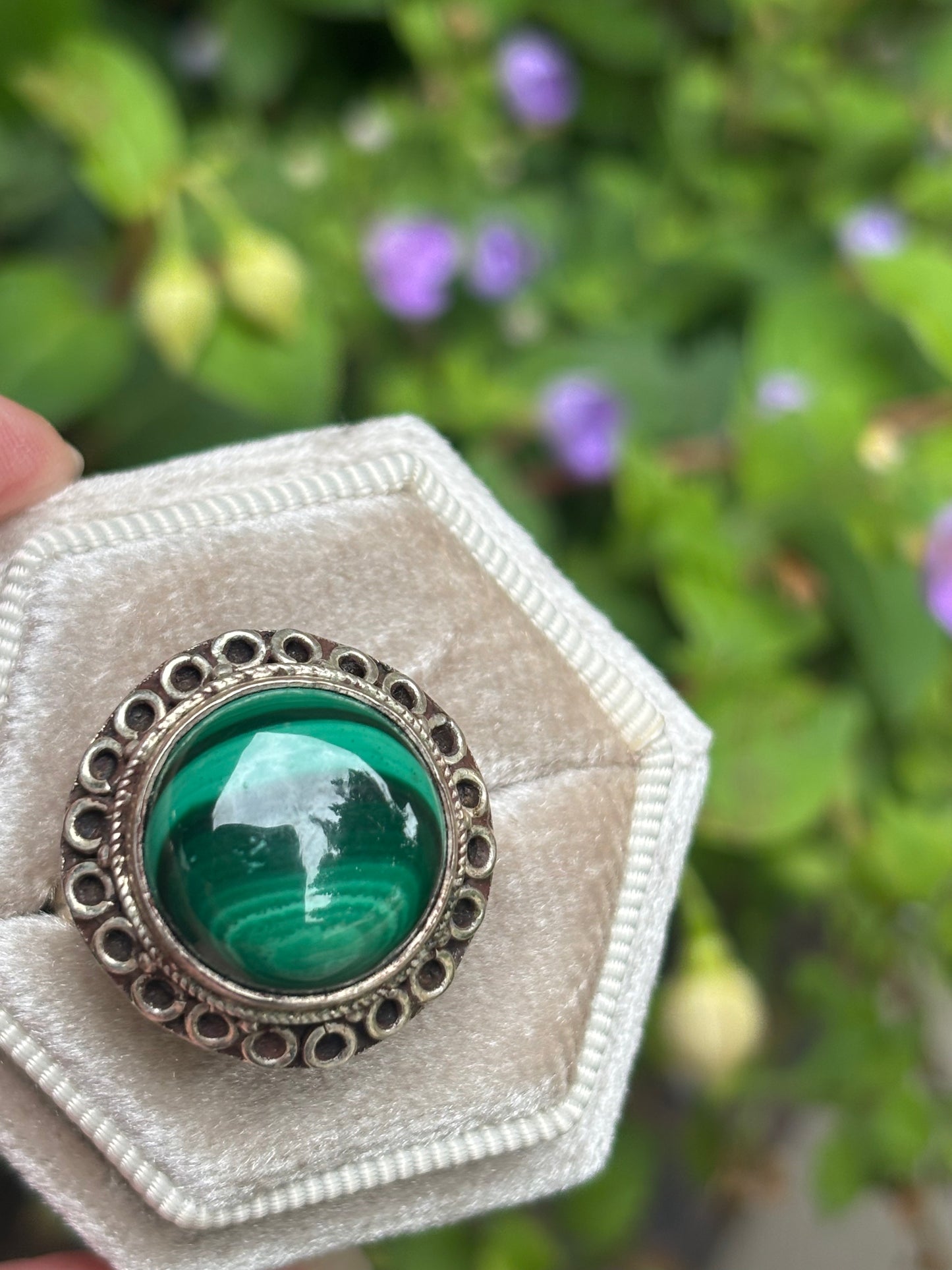 Malachite Ring size 10.5 - Nepal
